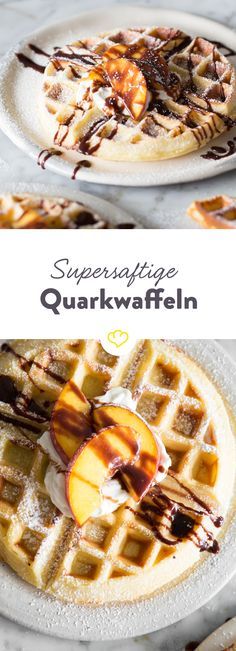 Die saftigsten Waffeln machst du aus Quark und Mineralwasser