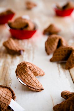 DIY Dark Chocolate Fortune Cookies