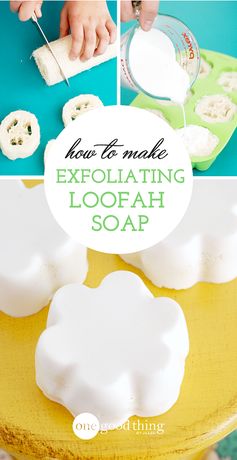 DIY Exfoliating Loofah Soap