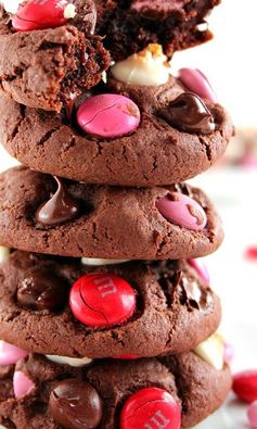 Double Chocolate M&M Cookies