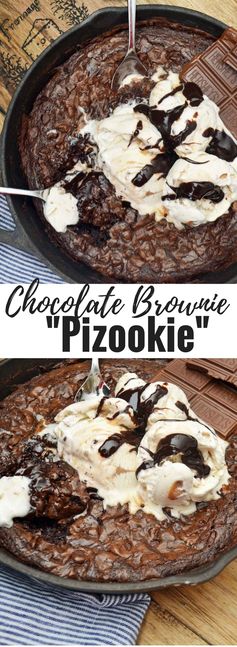 Double Chocolate Skillet Brownie Sundae