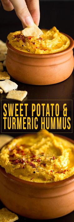 Dreamy Creamy Turmeric Sweet Potato Hummus