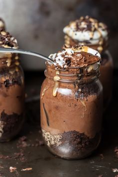 Dulce de Leche and Chocolate Mousse Jars