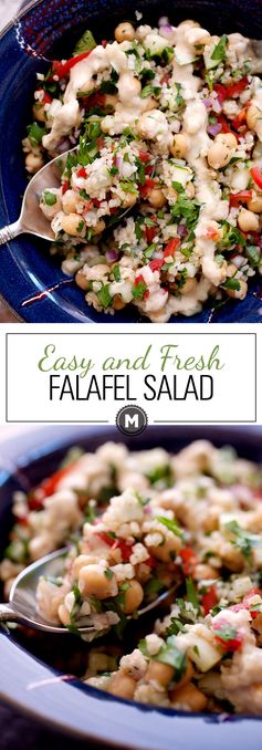 Easy and Fresh Falafel Salad