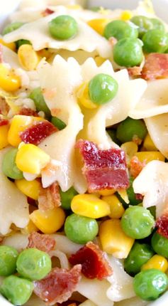 Easy Bacon Pea Pasta Salad