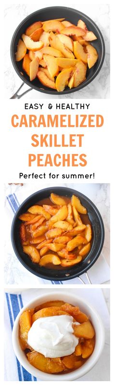 Easy Caramelized Skillet Peaches