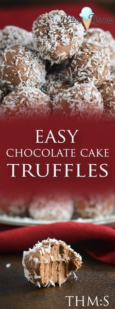 Easy Chocolate Cake Truffles