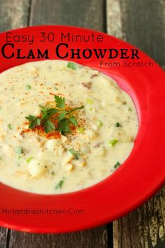 Easy Clam Chowder From Scratch in 30 Minutes