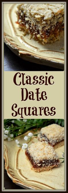 Easy Classic Date Squares #SundaySupper