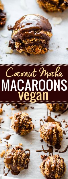 EASY Coconut Mocha Vegan Macaroons (Video Tutorial