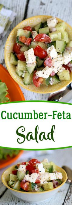 Easy Cucumber Feta Salad