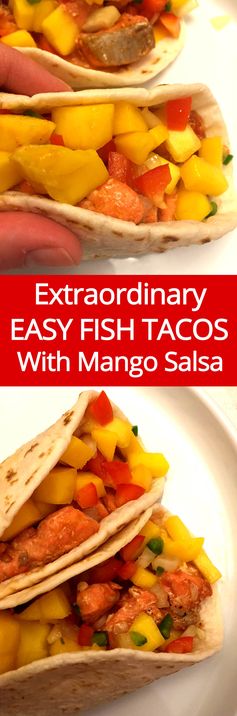 Easy Fish Tacos Recipe With Mango Salsa