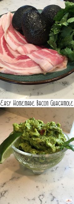 Easy Homemade Bacon Guacamole