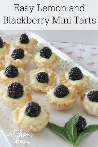 Easy Lemon Blackberry Mini Tarts