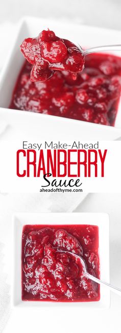 Easy Make-Ahead Cranberry Sauce