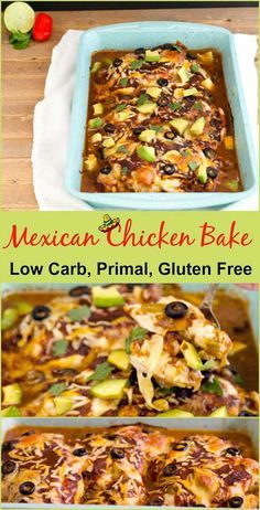 Easy Mexican Chicken Bake Low Carb