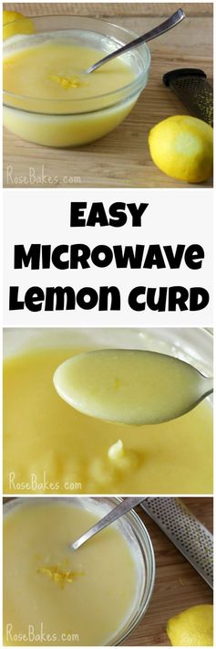 Easy Microwave Lemon Curd