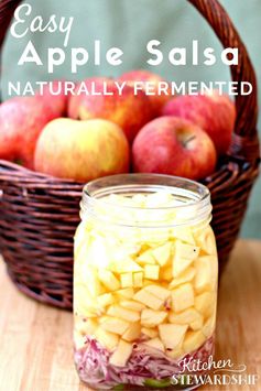 Easy Naturally Fermented Apple Salsa