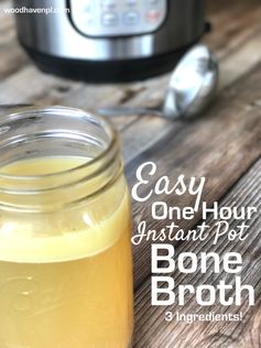 Easy One Hour 3-Ingredient Bone Broth