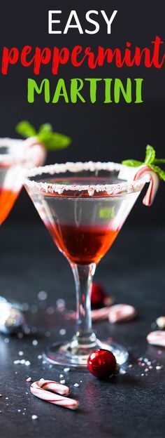 Easy Peppermint Martini