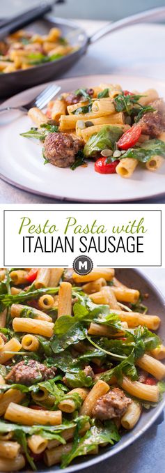 Easy Pesto Pasta with Italian Sauce