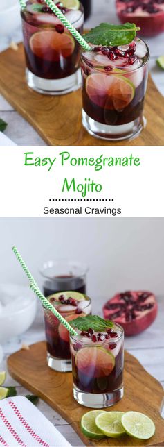 Easy Pomegranate Mojito