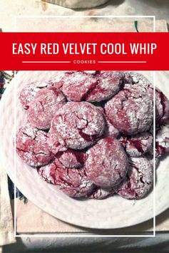 Easy Red Velvet Cool Whip Cookies