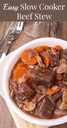 Easy Slow Cooker Beef Stew