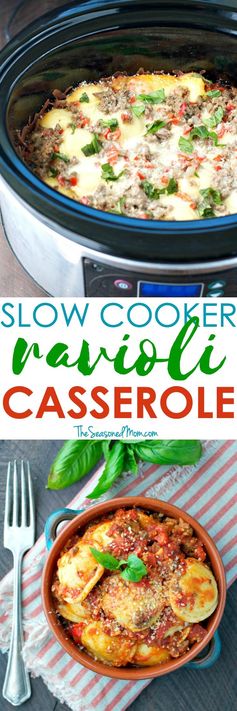 Easy Slow Cooker Recipes: Slow Cooker Ravioli Casserole