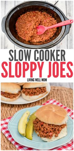 Easy Slow Cooker Sloppy Joes