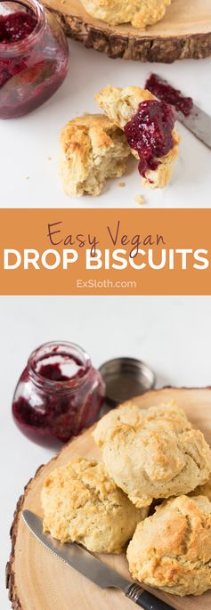 Easy Vegan Drop Biscuits