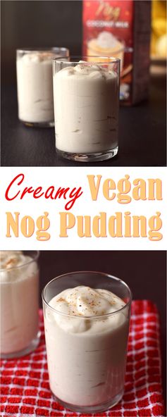 Easy Vegan Eggnog Pudding