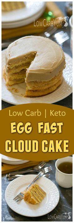 Egg Fast Cloud Cake