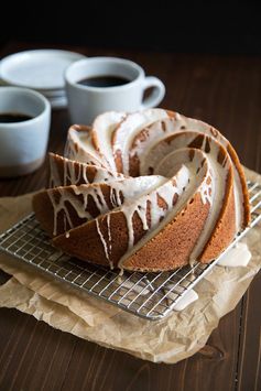 Eggnog Bundt Cake with Rum Glaze