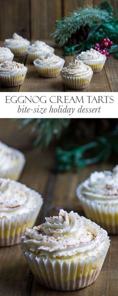 Eggnog Cream Tarts