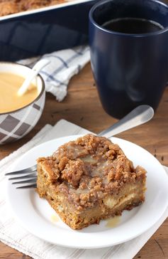 Eggnog Gingerbread French Toast Bake