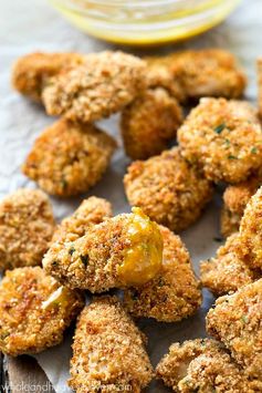 Extra-Crispy Baked Chicken Nuggets with Honey Mustard Dip