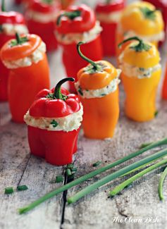 Feta Cheese Stuffed Mini Peppers (grain free, gluten free