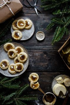 Fig jam & goat cheese thumbprint cookies