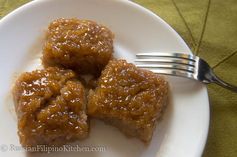 Filipino Rice Cake With Coconut Syrup (Biko With Latik