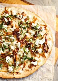 Flatbread with Goat Cheese and Caramelized Onions