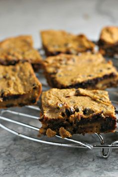 Flourless Chickpea Pumpkin Blondies