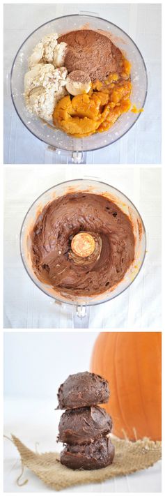 Flourless Chocolate Pumpkin Cookies