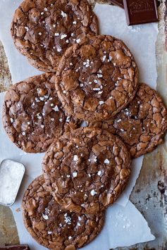 Flourless Salted Pecan Chocolate Cookies