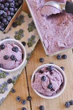 Fresh Blueberry Ice Cream