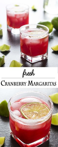 Fresh Cranberry Margaritas