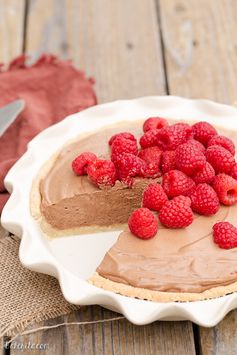 Fresh Raspberry French Silk Pie