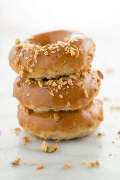 Freshly Baked Salted Caramel Apple Donuts