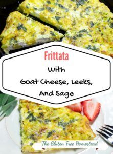 Frittata With Goat Cheese, Leeks, And Sage