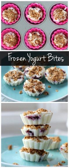 Frozen Yogurt Granola Bites